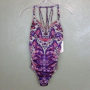 Athleta Aqualuxe print molded one-piece
